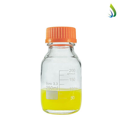 Anpassbares Labor 250 ml Runder Boden Gelber Schraubglas Medienspeicher Reagenzflasche